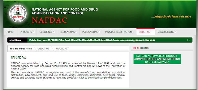 NAFDAC Shortlisted Candidates 2023/2024 PDF Download | www.nafdac.gov.ng