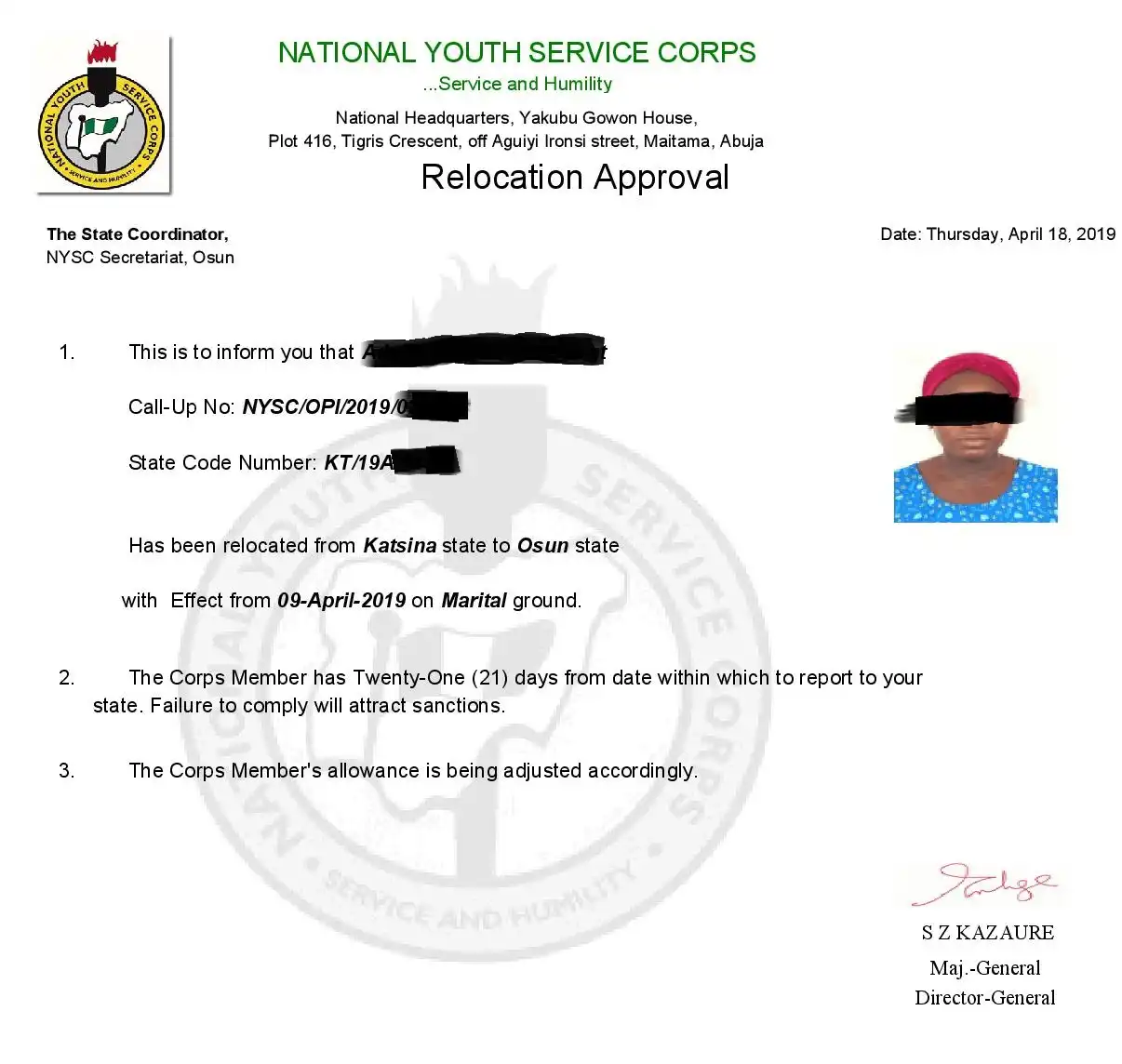Steps On How To Process Your NYSC Relocation After Three (3) Months 2024/2025 NYSC Redeployment/Relocation Application Process